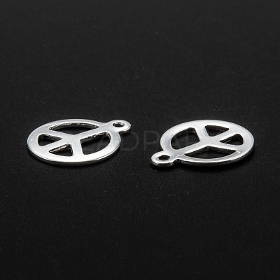 201 Stainless Steel Pendants STAS-O110-05S-1