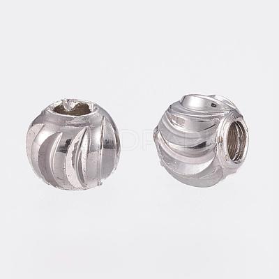 Brass Spacer Beads KK-G312-01P-3mm-P-1