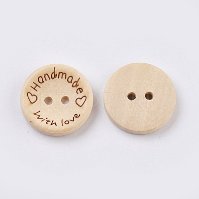 Wooden Buttons BUTT-K007-08C-1