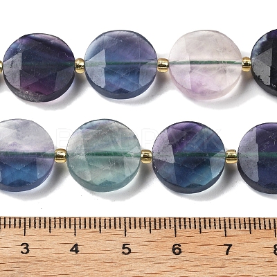 Natural Colorful Fluorite Beads Strands G-C116-A172-03-1