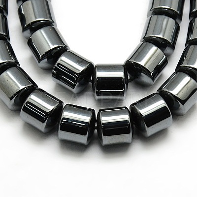 Grade AA Non-magnetic Synthetic Hematite Column Beads Strands G-F161-06E-1