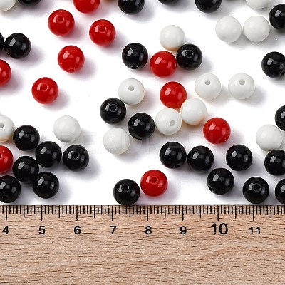 Opaque Acrylic Beads SACR-Q004-02M-1