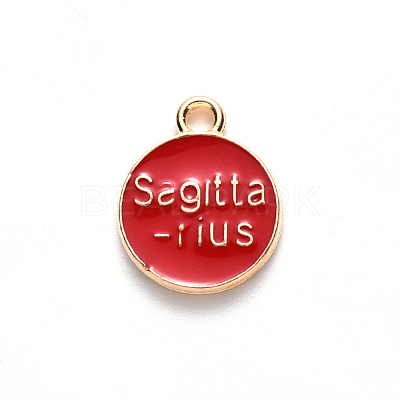 Alloy Enamel Pendants X-ENAM-S124-01A-07F-1