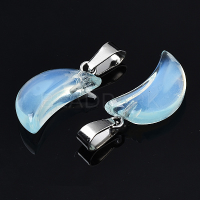 Spray Painted Glass Pendants GLAA-N035-021-A02-1