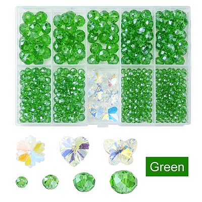 DIY Glass Beads & Charms Jewelry Making Finding Kit DIY-YW0009-03D-1