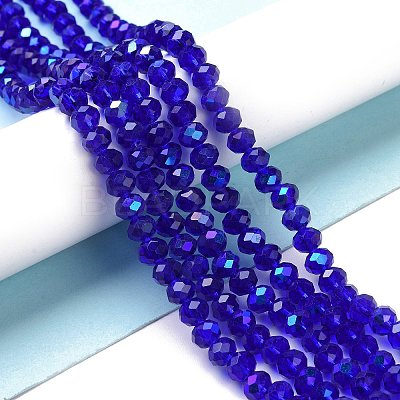 Electroplate Glass Beads Strands EGLA-A034-T2mm-L16-1