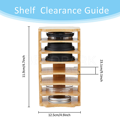 Bamboo Rattan Food Storage Stands AJEW-WH0534-52-1