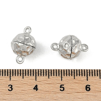Brass Magnetic Clasps with Loops KK-C2918-N-1