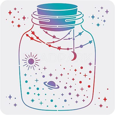 Plastic Reusable Drawing Painting Stencils Templates DIY-WH0172-439-1