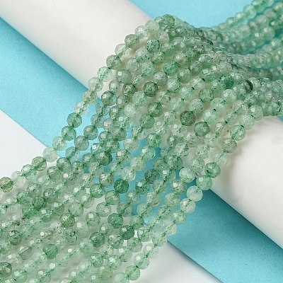 Natural Green Strawberry Quartz Beads Strands G-Z034-A02-02-1