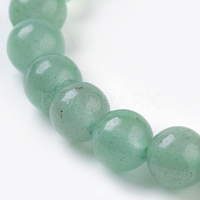 Natural Green Aventurine Beads Strands G-G099-6mm-17-1