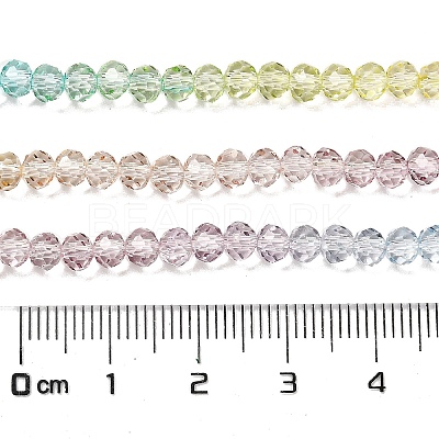 Transparent Painted Glass Beads Strands X1-DGLA-A034-T4mm-A15-1