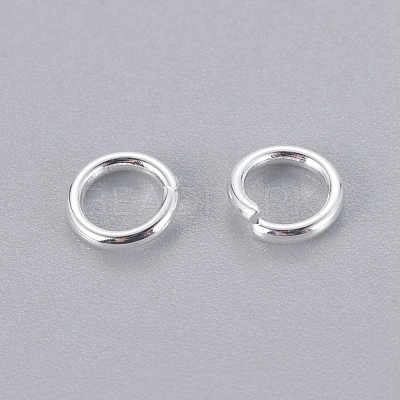 304 Stainless Steel Open Jump Rings X-STAS-E464-09B-S-1