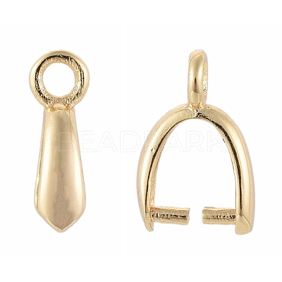 Brass Pinch Bails KK-T029-51G-1