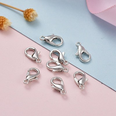 Zinc Alloy Lobster Claw Clasps E103-P-NF-1