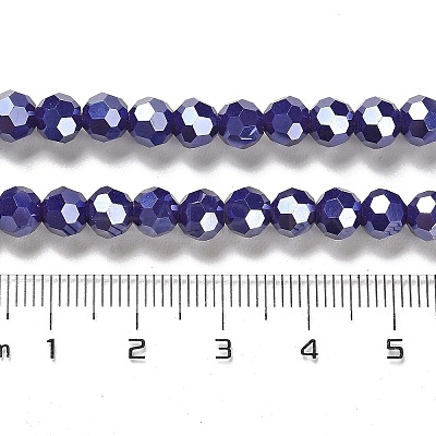 Electroplate Opaque Glass Beads Strands LS-EGLA-A035-P6mm-A09-1