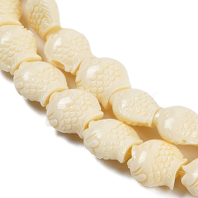 Synthetic Coral Carved Beads Strands CORA-C003-13B-1