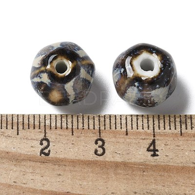 Vintage Porcelain Pumpkin Beads PORC-L080-H19-1
