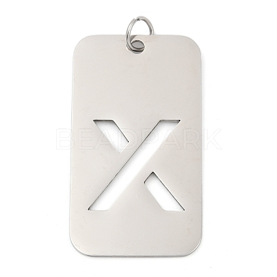 304 Stainless Steel Pendants STAS-M115-01P-X-1