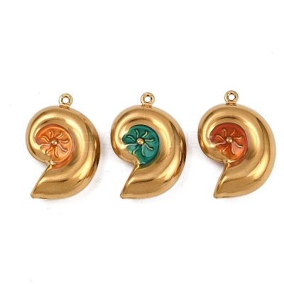 304 Stainless Steel Enamel Pendants STAS-G363-16G-01-1