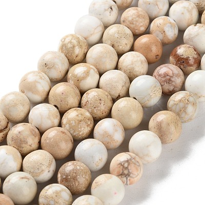 Dyed Natural Regalite/Imperial Jasper/Sea Sediment Jasper Beads Strands G-B124-C01-17-1