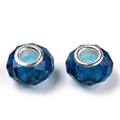 Handmade Glass European Beads GPDL25Y-77-1