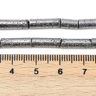 Electroplated Natural Lava Rock Beads Strands G-K388-03B-03-1