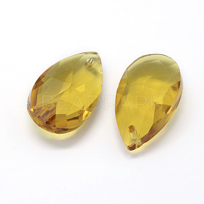 Faceted Glass Pendants X-GLAA-F069-L-A14-1