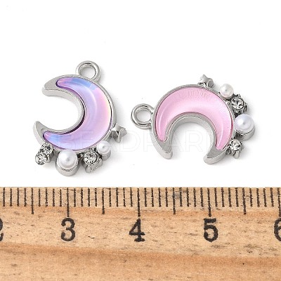 Alloy Glass Pendants PALLOY-E775-02P-1