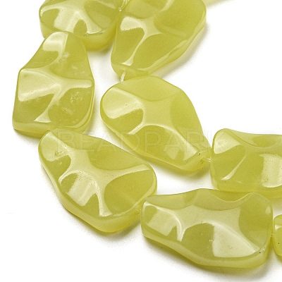 Natural Lemon Jade Beads Strands G-B051-B02-01-1