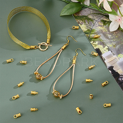 200Pcs Tibetan Style Zinc Alloy Cord End FIND-PH0028-31AG-1