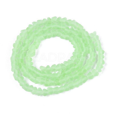 Frosted Transparent Glass Beads X1-GLAA-N016-4mm-07-1