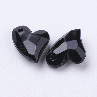 Opaque Acrylic Charms X-MACR-G055-11mm-01-1