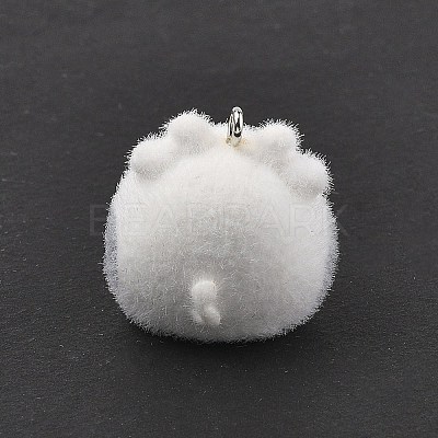 Flocky Resin Pendants FIND-A061-02H-1