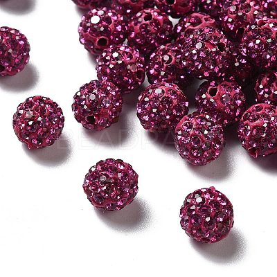 Pave Disco Ball Beads RB-A130-10mm-16-1