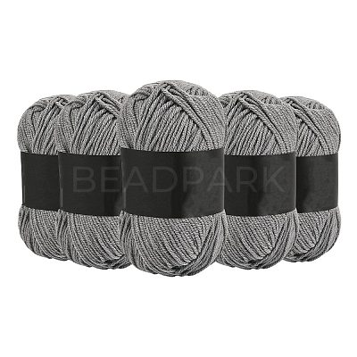5Pcs Polyester Yarn for Knitting & Crochet YCOR-SZ0001-03F-1