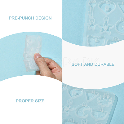 1Pc DIY Pendant Silicone Molds DIY-CJ0002-10-1