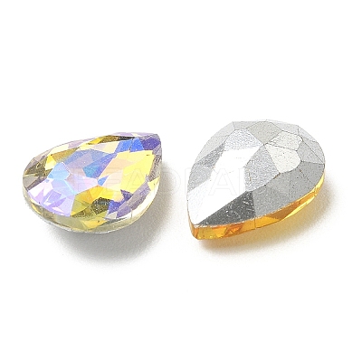 Pointed Back Glass Rhinestone Cabochons RGLA-YW0002-04-1