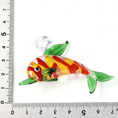 Handmade Lampwork Big Pendants LAMP-T023-14C-1