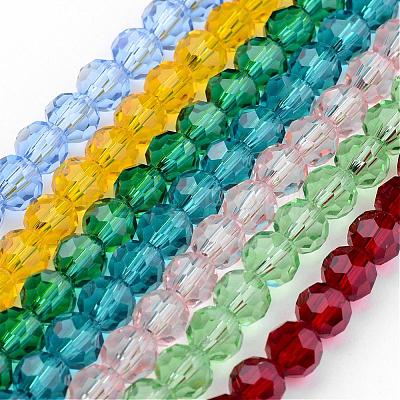 Transparent Glass Bead Strands GLAA-G013-10mm-M-1
