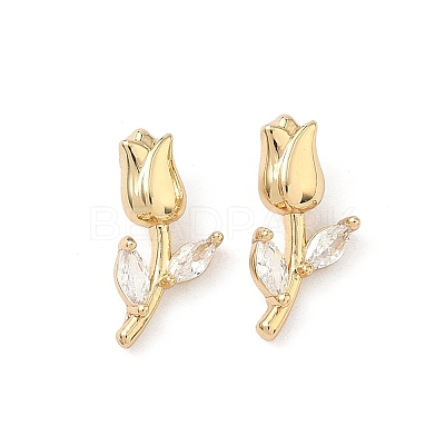 Brass Micro Pave Cubic Zirconia Pendants KK-L260-08G-1