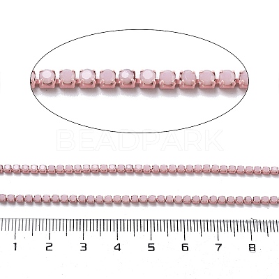 Iron Rhinestone Glass Cup Chain CH-U001-01B-1