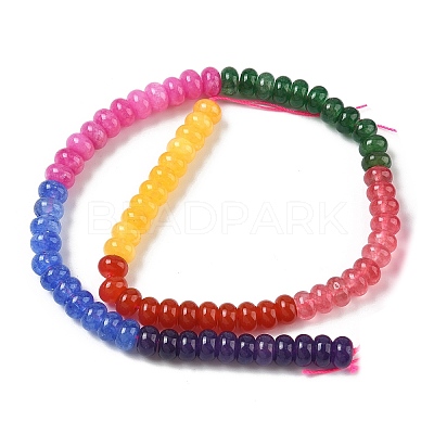 Gradient Color Natural White Jade Beads Strands G-NH0006-A04-01-1