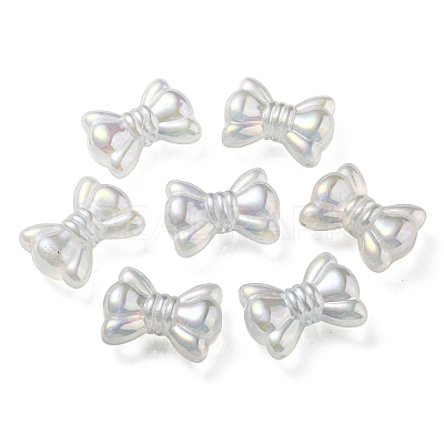 UV Plating Luminous Transparent Acrylic Beads OACR-P010-08C-1