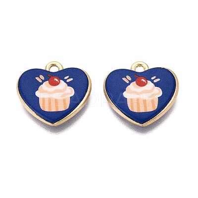 Birthday Printed Alloy Pendants PALLOY-SZC0008-15F-1