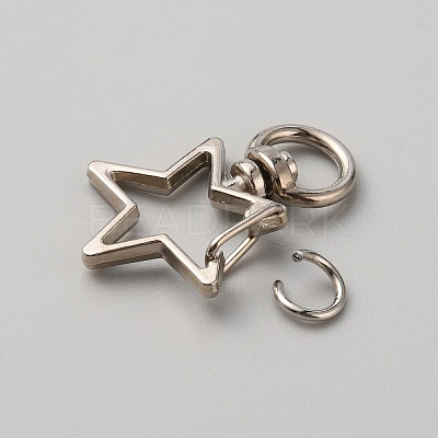 Alloy Swivel Clasps PALLOY-WH0104-16A-P-1