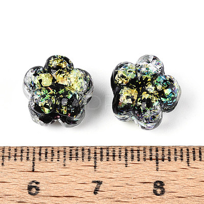 Handmade Foil Lampwork Beads Strands FOIL-T008-06C-1