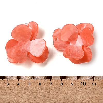 Opaque 3D Acrylic Pendants OACR-U007-02B-06-1