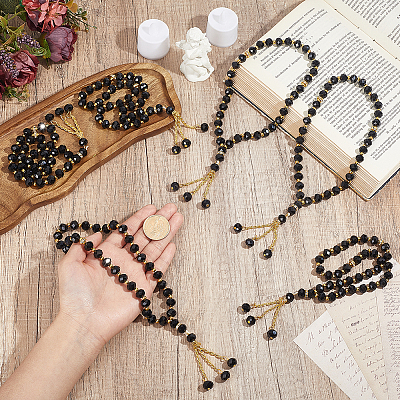 6Pcs Muslim Islamic Prayer Rosary Bracelets BJEW-PH0004-64A-1