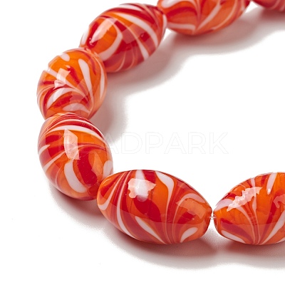 Handmade Lampwork Beads Strand LAMP-C008-10-1